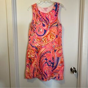 Lilly‎ Pulitzer Whiting Shift Dress in Reef Retreat Pattern, Women's Size Medium